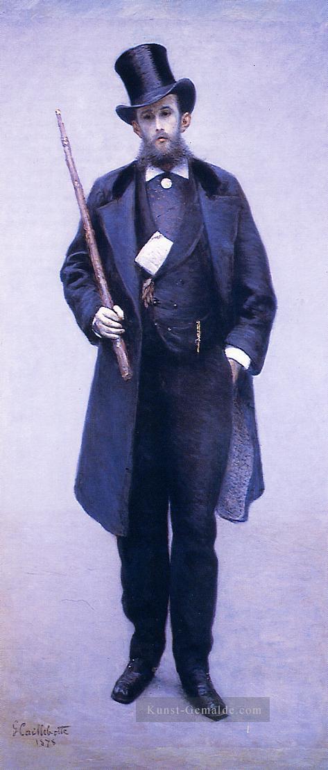 Porträt von Paul Hugot Gustave Caillebotte Ölgemälde